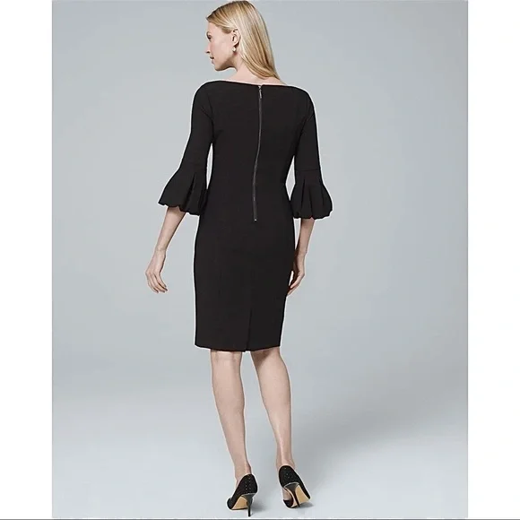 WHITE HOUSE BLACK MARKET Lantern Sleeve Dress - Picture 2 of 12